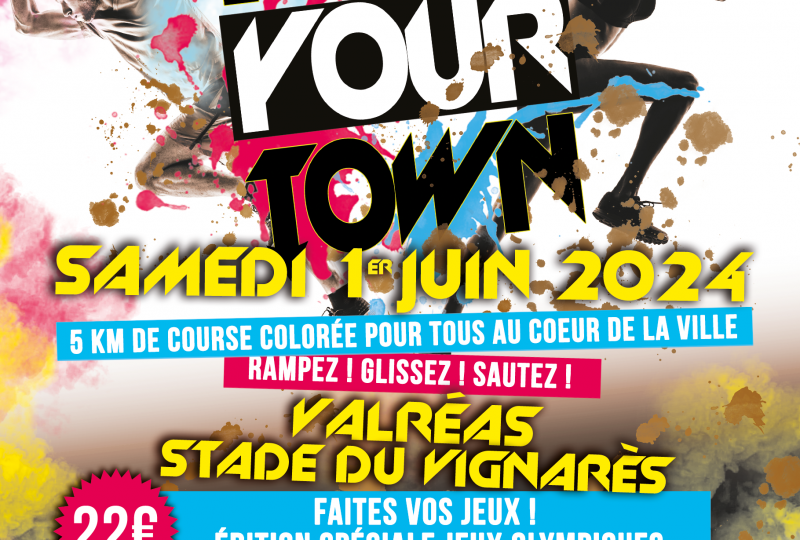 Run Your Town, la course colorée au pour tous au cœur de la ville à Valréas - 0