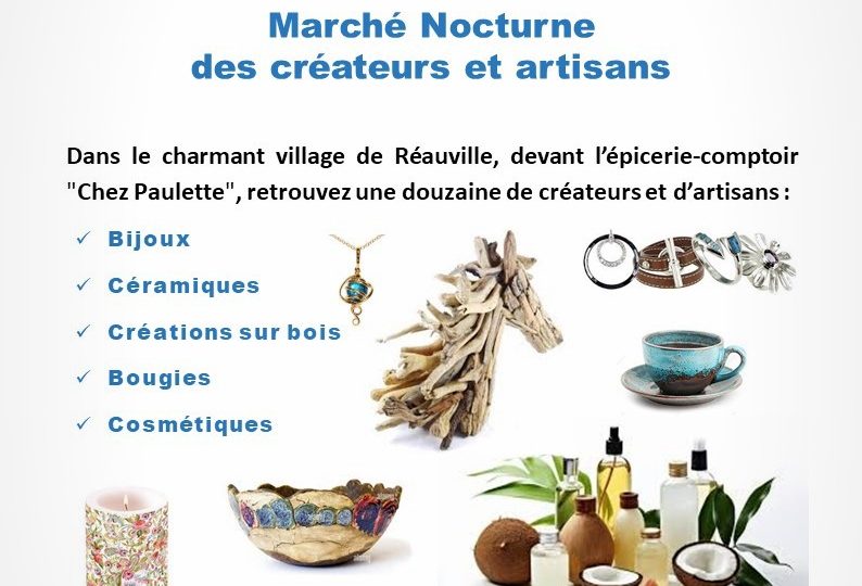 Marché Nocturne de créateurs et artisans à Réauville - 0