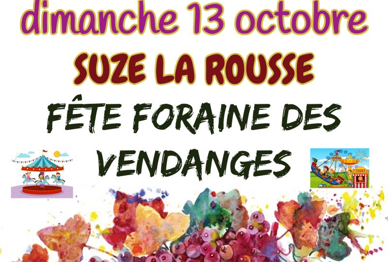 Fête foraine des Vendanges à Suze-la-Rousse - 0