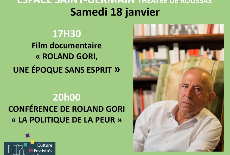 Conférence de Roland Gori : „La politique de la peur“ à Roussas - 0