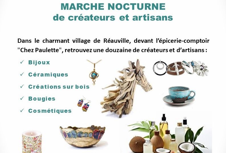 Marché Nocturne de créateurs et artisans à Réauville - 0