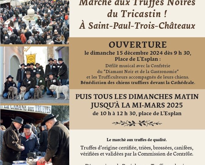 Marché aux Truffes Noire du Tricastin à Saint-Paul-Trois-Châteaux - 3