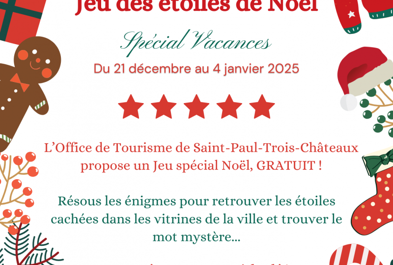 Jeu des étoiles de Noël à Saint-Paul-Trois-Châteaux - 0