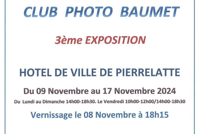 3ème exposition de photos à Pierrelatte - 0