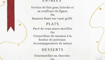 Menu du Noël – La Brasserie_Pierrelatte