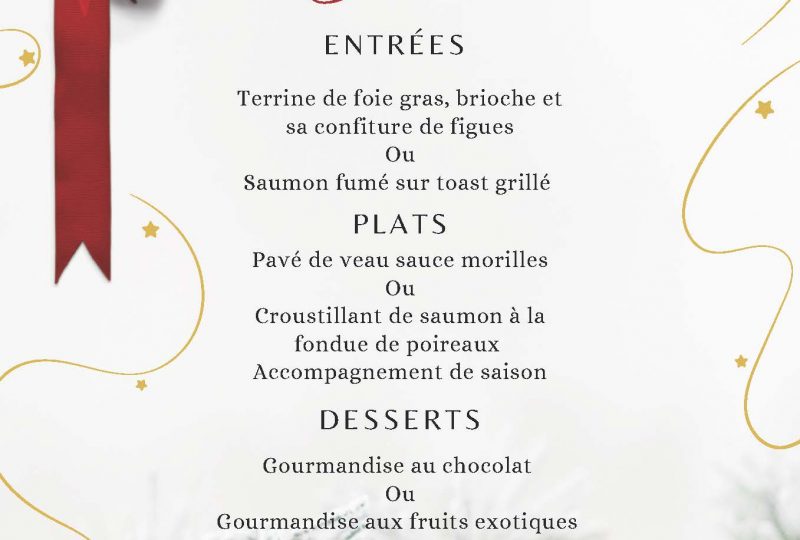 Menu du Noël – La Brasserie à Pierrelatte - 0